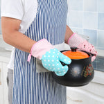 2 Stück hitzebeständige Handschuhe für Mikrowelle Verdickte Hochtemperaturbeständige Anti-Verbrühungs-Küchenbackhandschuhe, 2 Stück