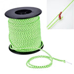 2,5mm Durchmesser reflektierendes Schnur, winddichtes Zeltseil, Campingseil, reflektierende Zeltleinen, Länge: 50m