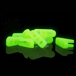 10 Stück leuchtende Zeltschnallen für den Außenbereich, fluoreszierende Zeltdreieckschnallen, Warndreieck, Unfallgefahr, Zeltwindseilspanner, Dreiecksschnalle