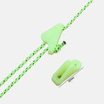 10 Stück leuchtende Zeltschnallen für den Außenbereich, fluoreszierende Zeltdreieckschnallen, Warndreieck, Unfallgefahr, Zeltwindseilspanner, Dreiecksschnalle