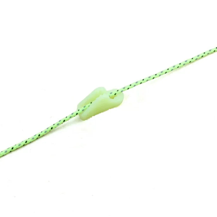 10 Stück leuchtende Zeltschnallen für den Außenbereich, fluoreszierende Zeltdreieckschnallen, Warndreieck, Unfallgefahr, Zeltwindseilspanner, Dreiecksschnalle