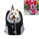 Outdoor-Hundetragetasche, Vordertasche, doppelter Schultergurt, tragbarer Reiserucksack, Netzrucksack, Kopfteil, S, L
