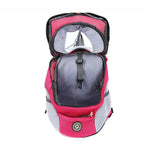 Outdoor-Hundetragetasche, Vordertasche, doppelter Schultergurt, tragbarer Reiserucksack, Netzrucksack, Kopfteil, S, L