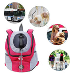 Outdoor-Hundetragetasche, Vordertasche, doppelter Schultergurt, tragbarer Reiserucksack, Netzrucksack, Kopfteil, S, L