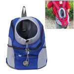 Outdoor-Hundetragetasche, Vordertasche, doppelter Schultergurt, tragbarer Reiserucksack, Netzrucksack, Kopfteil, S, L