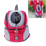 Outdoor-Hundetragetasche, Vordertasche, doppelter Schultergurt, tragbarer Reiserucksack, Netzrucksack, Kopfteil, S, L