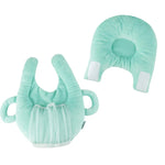 Säugling Baby Flaschenhalter Freihand Flaschenhalter Baumwolle Baby Milchflaschen Fütterung Lern-Stillkissen, Blau, Rosa, Lila, Lila Blume