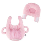 Säugling Baby Flaschenhalter Freihand Flaschenhalter Baumwolle Baby Milchflaschen Fütterung Lern-Stillkissen, Blau, Rosa, Lila, Lila Blume