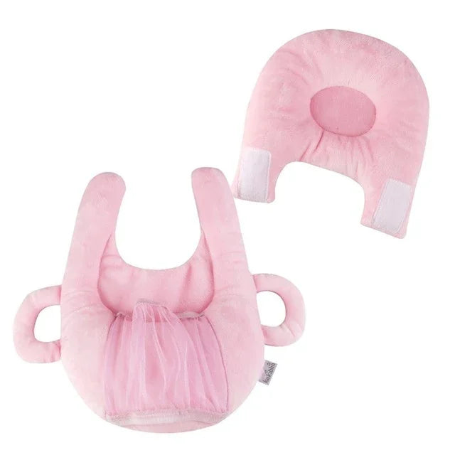 Säugling Baby Flaschenhalter Freihand Flaschenhalter Baumwolle Baby Milchflaschen Fütterung Lern-Stillkissen, Blau, Rosa, Lila, Lila Blume