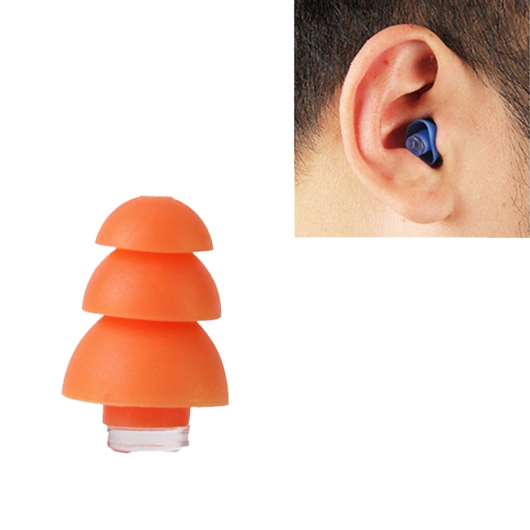 Anti-Geräusch Schlaf-Ohrstöpsel Silikon Schalldichte Ohrstöpsel Industrielle Geräuschreduzierung Stille Ohrstöpsel, Orange, Weiß, Blau, Schwarz