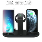 HQ-UD20 Handy-Uhr Multi-Funktions-Ladestation Kabelloses Ladegerät für Telefone & Apple Watch & Airpods, HQ-UD20