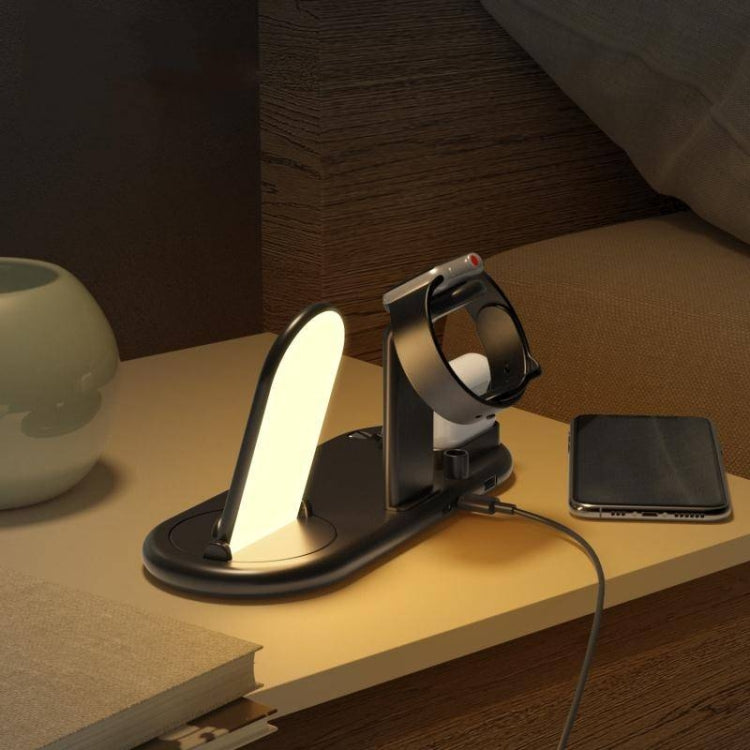 HQ-UD20 Handy-Uhr Multi-Funktions-Ladestation Kabelloses Ladegerät für Telefone & Apple Watch & Airpods, HQ-UD20