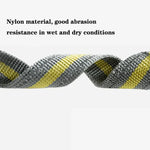 Hunde-Spazierseil für den Außenbereich, reflektierend, elastisch, dehnbar, aus Nylon, gelb, grün