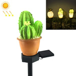 Solar-Outdoor-Simulations-Topfpflanzen-Landschaftslampe LED-Hof-Rasenleuchte, dreiköpfiger Kaktus, einköpfiger Kaktus, Ananas