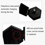 Solar-Outdoor-Simulations-Topfpflanzen-Landschaftslampe LED-Hof-Rasenleuchte, dreiköpfiger Kaktus, einköpfiger Kaktus, Ananas