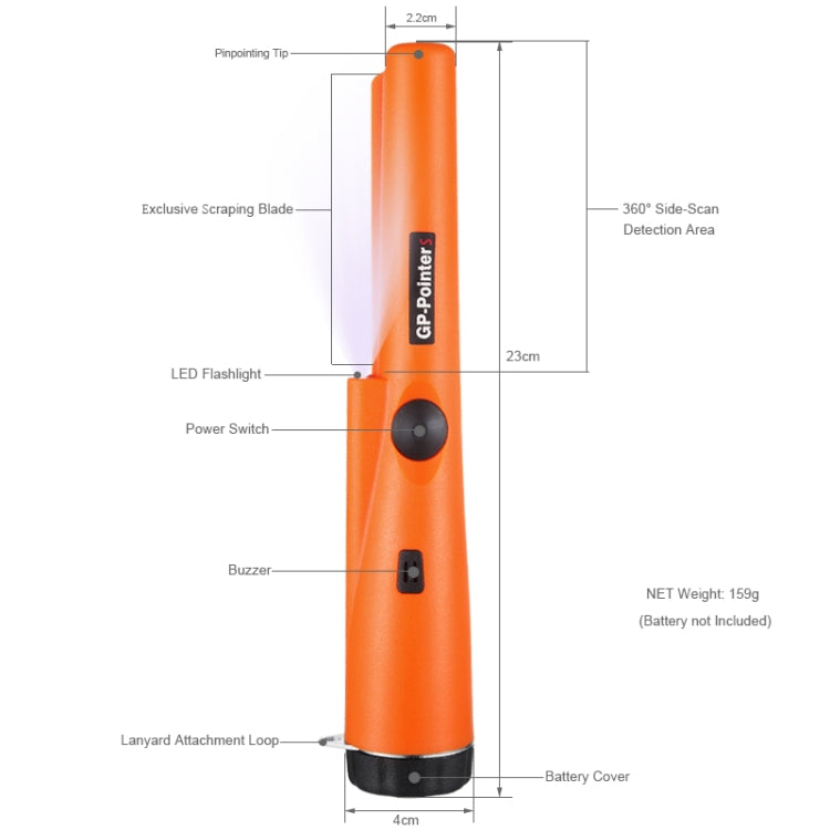 Metall- und Goldsucher Pointer Pinpointing Zufällige Paketlieferung, Goint S Schwarz, Goint S Grün, Goint S Orange