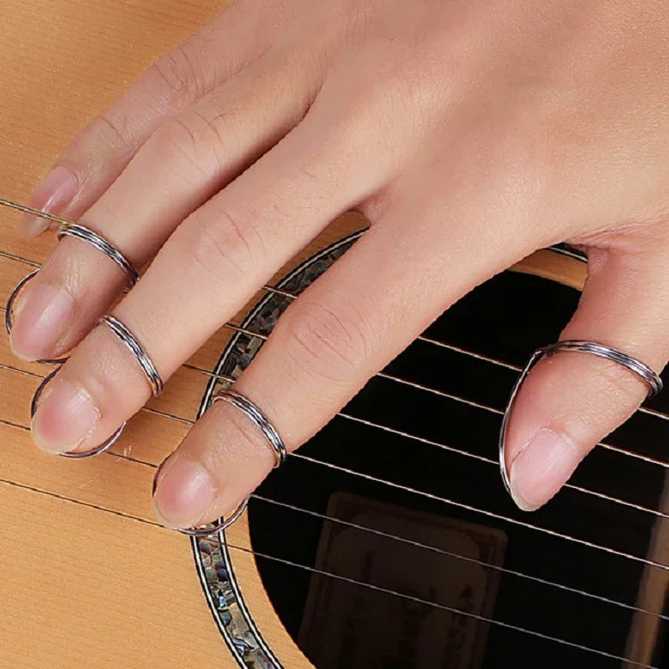 Plektrum mit Metallfederring für Gitarre, Plektrum mit Metallfederring