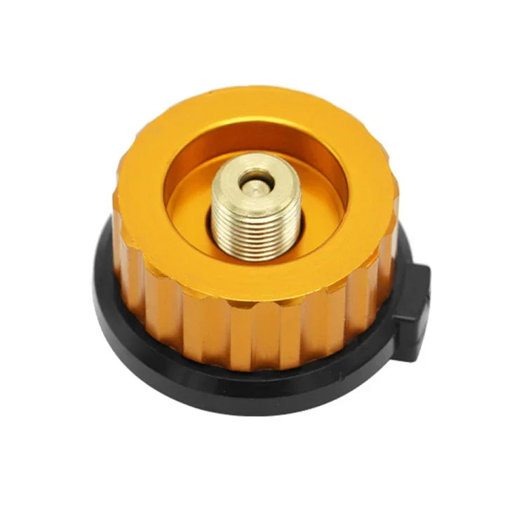 2 STÜCK Outdoor Camping Wandern Herd Brenner Adapter Split Typ Ofen Konverter Anschluss Auto-Off Gaskartusche Tank Zylinder Adapter