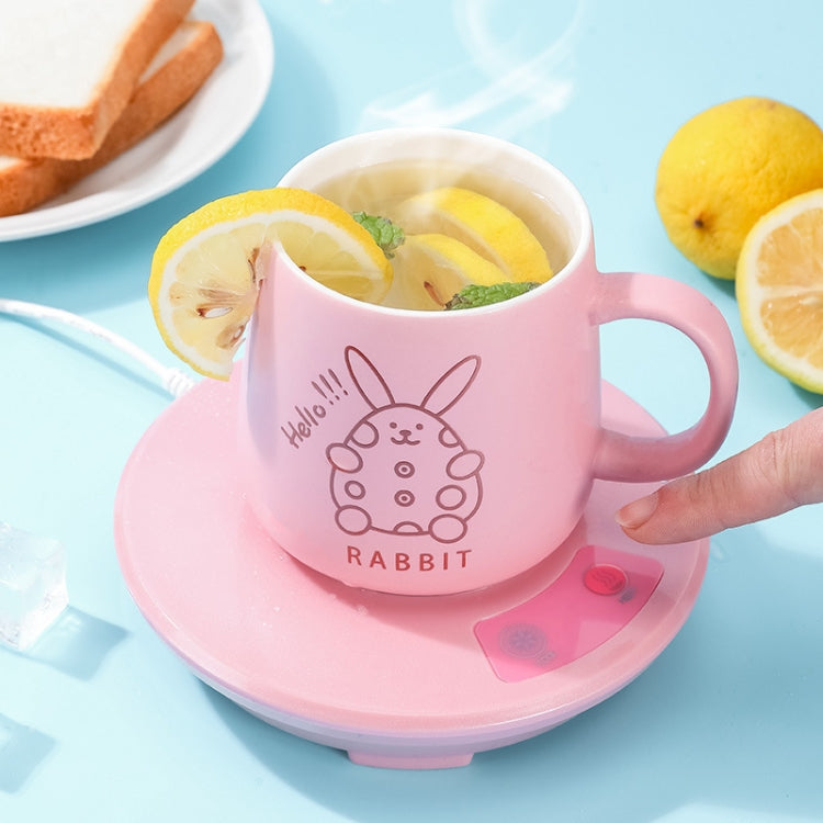Schnelle Kühl- und Heizunterlage, USB-Mini-Tragbarer Auto-Heiz- und Kühlbecher, Pink, Grün