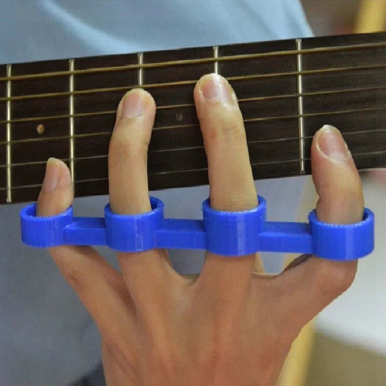 Gitarren-Fingerdehnungsgerät, Fingerkrafttrainer, Klavier-Spanning-Übungs-Fingerschutzhülle, Mittel, Groß