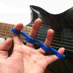 Gitarren-Fingerdehnungsgerät, Fingerkrafttrainer, Klavier-Spanning-Übungs-Fingerschutzhülle, Mittel, Groß