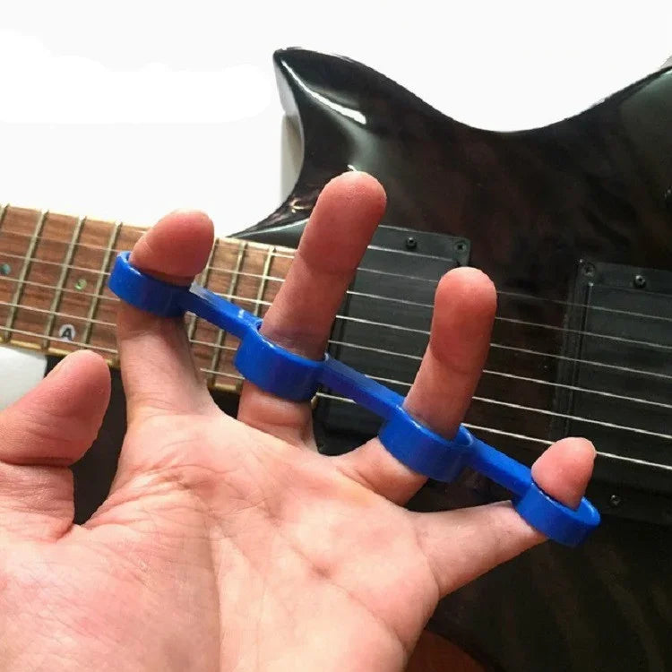 Gitarren-Fingerdehnungsgerät, Fingerkrafttrainer, Klavier-Spanning-Übungs-Fingerschutzhülle, Mittel, Groß
