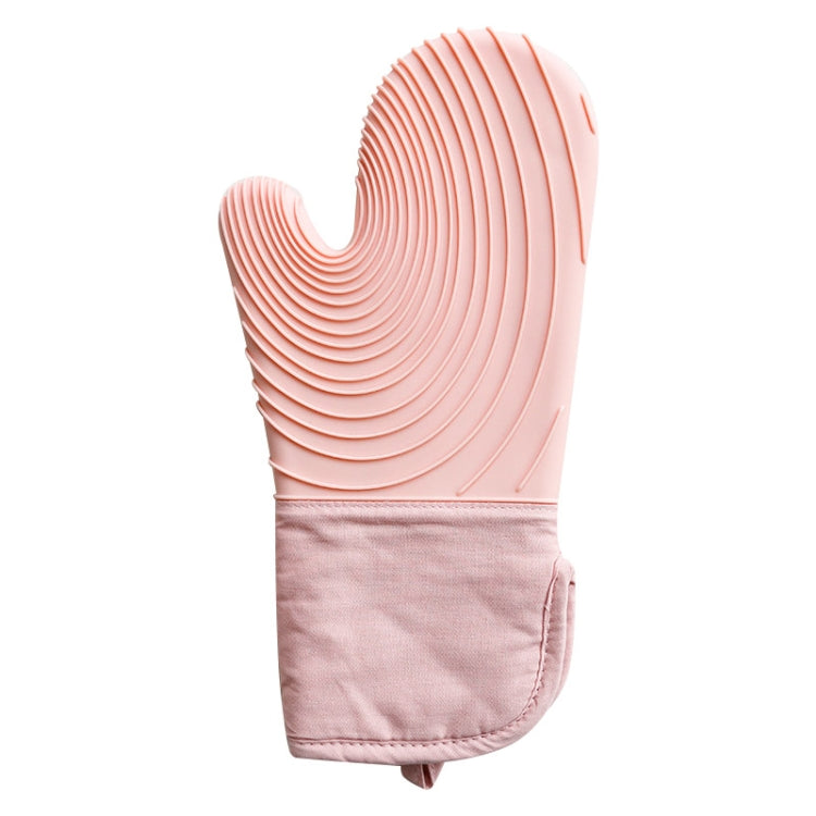 Verdickte Silikonhandschuhe Haushalt Mikrowellenofen Verbrühungsschutz-Isolierhandschuh, Rosa, Hellblau, Seeblau