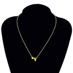 Modische winzige zarte Herz-Anfangsbuchstaben-Halskette Personalisierte Buchstaben-Halskette Namensschmuck für Frauen Accessoires Freundin Geschenk, S