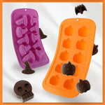 Halloween Cartoon Backset Schokoladenform, Totenkopfform, Kürbiskopfform, Fledermausform