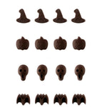 Halloween Cartoon Backset Schokoladenform, Totenkopfform, Kürbiskopfform, Fledermausform