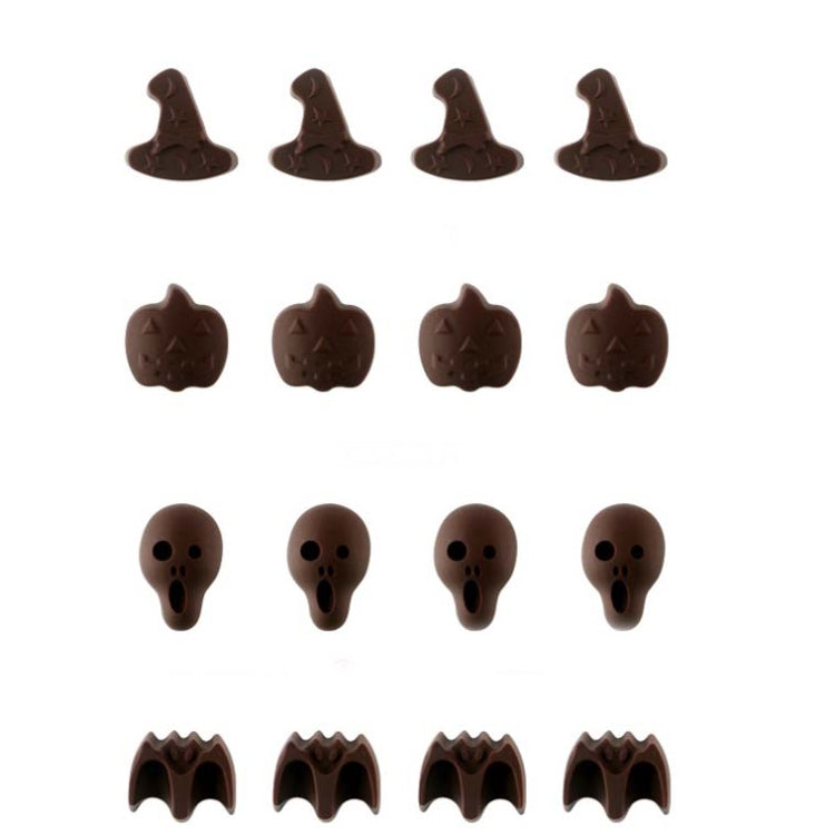 Halloween Cartoon Backset Schokoladenform, Totenkopfform, Kürbiskopfform, Fledermausform