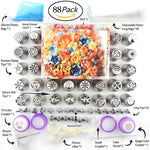 88 in 1 Spritztüllen Set Tortenbacken Schmuckset, 88 Teile/Set