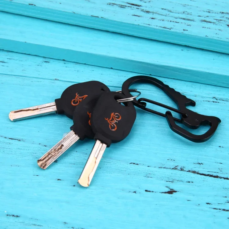 Outdoor-Werkzeuge Karabiner Sechskantschlüssel Flaschenöffner Schlüsselanhänger Kletterzubehör