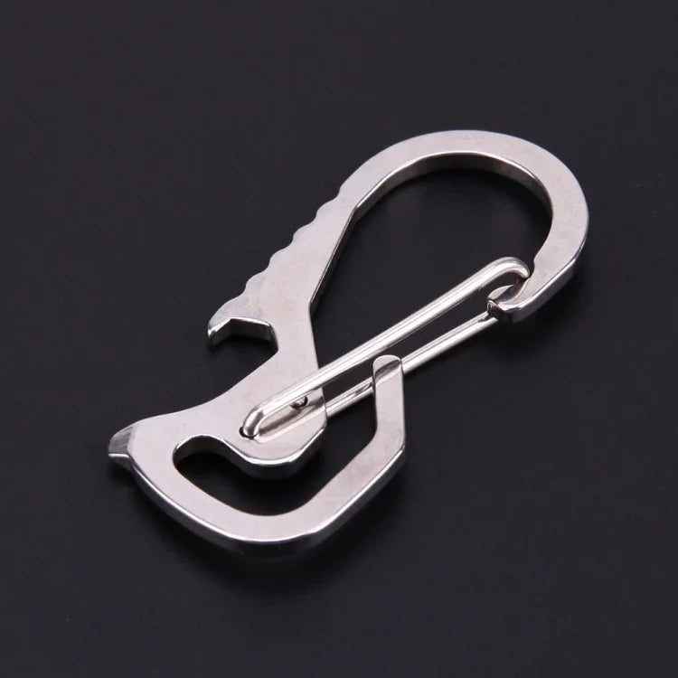 Outdoor-Werkzeuge Karabiner Sechskantschlüssel Flaschenöffner Schlüsselanhänger Kletterzubehör