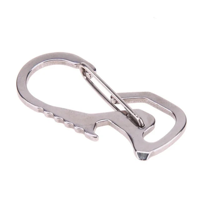 Outdoor-Werkzeuge Karabiner Sechskantschlüssel Flaschenöffner Schlüsselanhänger Kletterzubehör