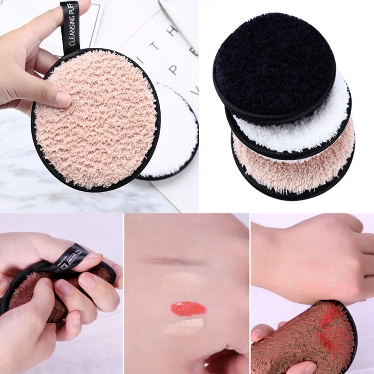 3 Mikrofasertücher zur Gesichtsreinigung, wiederverwendbar, Make-up-Entferner