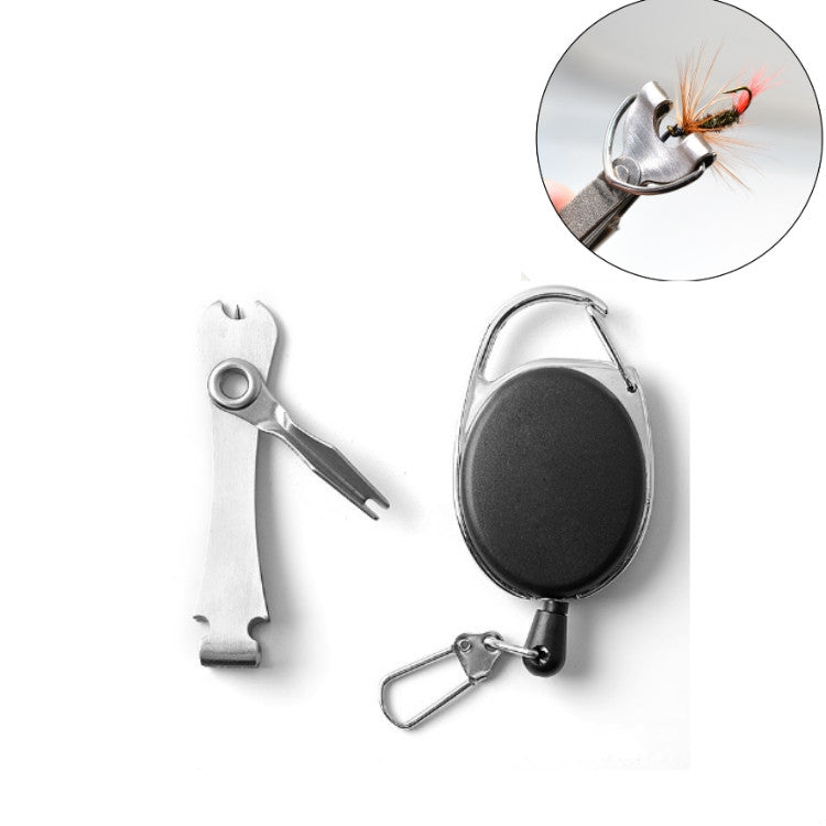Outdoor-Angelausrüstung Angelschnur-Klammer Angelschnur-Schere Teleskop-Schlüsselanhänger, 2 in 1 mit Schlüsselanhänger, 3 in 1 mit Schlüsselanhänger, 3 in 1 Angelschnur-Messer