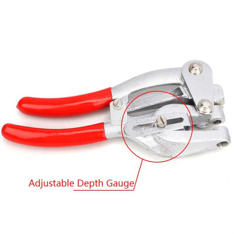 16 in 1 Edelstahl Kupfer Aluminium Streifen Eisen Leder Kunststoff Handlochzange Lochmaschine Set, 16 in 1