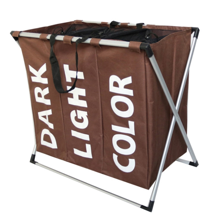 Faltbarer Wäschekorb-Organizer mit drei Fächern, Home Storage Basket, 3 Fächer
