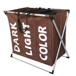 Faltbarer Wäschekorb-Organizer mit drei Fächern, Home Storage Basket, 3 Fächer