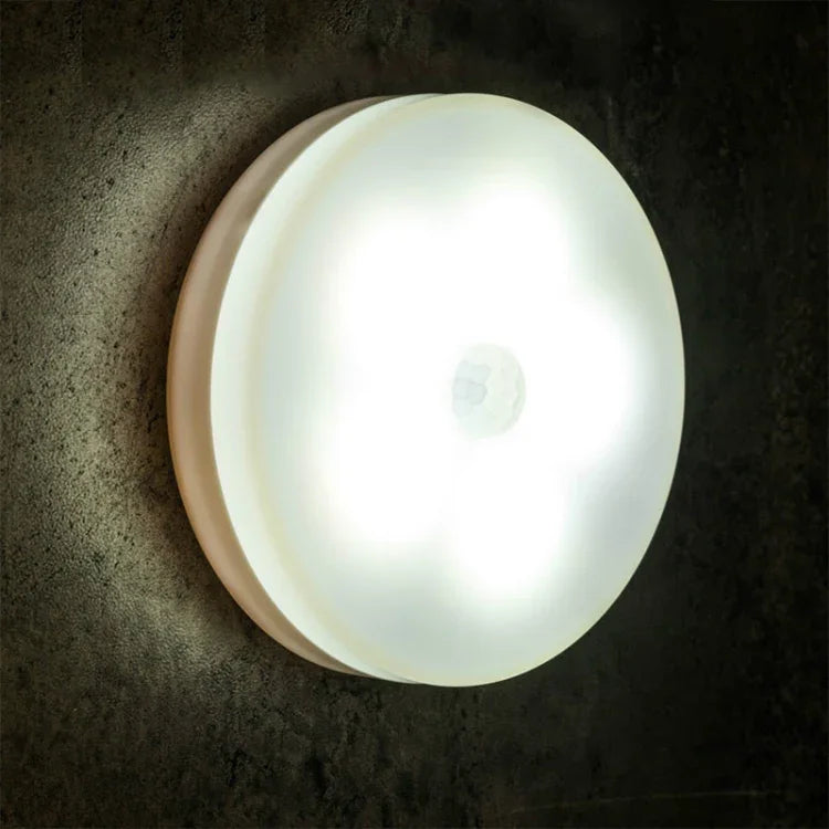 Intelligent Human Body Induction LED Night Light Control Bedroom Bedside Table Lamp, Battery Model, Rechargeable