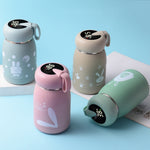 Cartoon Thermosbecher Intelligente Temperaturmessung Farbwechselanzeige Temperatur Wasserbecher Paar Kinder Studentenbecher, Digitalanzeige, Rosa, Digitalanzeige, Blau, Digitalanzeige, Grün, Digitalanzeige, Braun