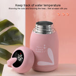 Cartoon Thermosbecher Intelligente Temperaturmessung Farbwechselanzeige Temperatur Wasserbecher Paar Kinder Studentenbecher, Digitalanzeige, Rosa, Digitalanzeige, Blau, Digitalanzeige, Grün, Digitalanzeige, Braun