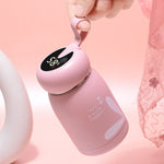 Cartoon Thermosbecher Intelligente Temperaturmessung Farbwechselanzeige Temperatur Wasserbecher Paar Kinder Studentenbecher, Digitalanzeige, Rosa, Digitalanzeige, Blau, Digitalanzeige, Grün, Digitalanzeige, Braun