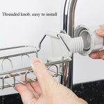 Wasserhahnregal Edelstahl Lochblech Freie Küchenspüle Aufbewahrungsregal Lappen Schwamm Abtropfgestell, Typ A, Typ B, Typ C