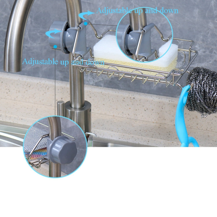 Wasserhahnregal Edelstahl Lochblech Freie Küchenspüle Aufbewahrungsregal Lappen Schwamm Abtropfgestell, Typ A, Typ B, Typ C