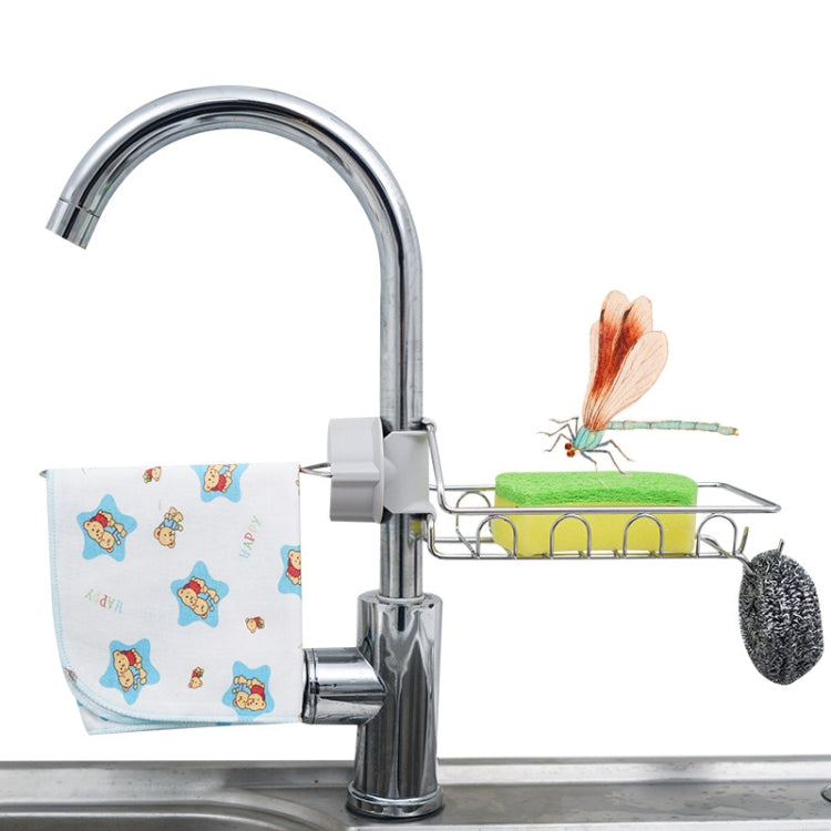 Wasserhahnregal Edelstahl Lochblech Freie Küchenspüle Aufbewahrungsregal Lappen Schwamm Abtropfgestell, Typ A, Typ B, Typ C