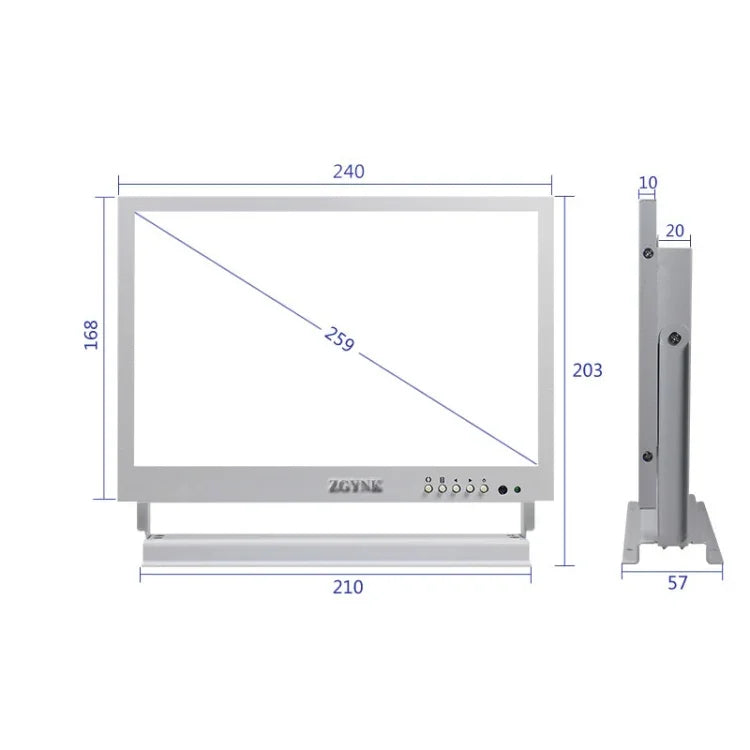 ZGYNK TB1016 10-Zoll-LCD-Bildschirm Ohrenschmalzentfernungsgerät High-Definition-Videospeicheranzeige, US-Stecker, reguläre Version, Ohrenschmalzentfernungs-Videoversion