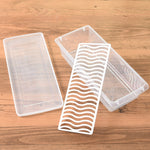 Kühlschrank-Abtropf-Frischhaltebox, Lebensmittel-Plastik-Siegel-Gefrierbox, Fisch-Frischhaltebox, 27x20x5,5cm, 27x11x6cm