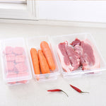 Kühlschrank-Abtropf-Frischhaltebox, Lebensmittel-Plastik-Siegel-Gefrierbox, Fisch-Frischhaltebox, 27x20x5,5cm, 27x11x6cm